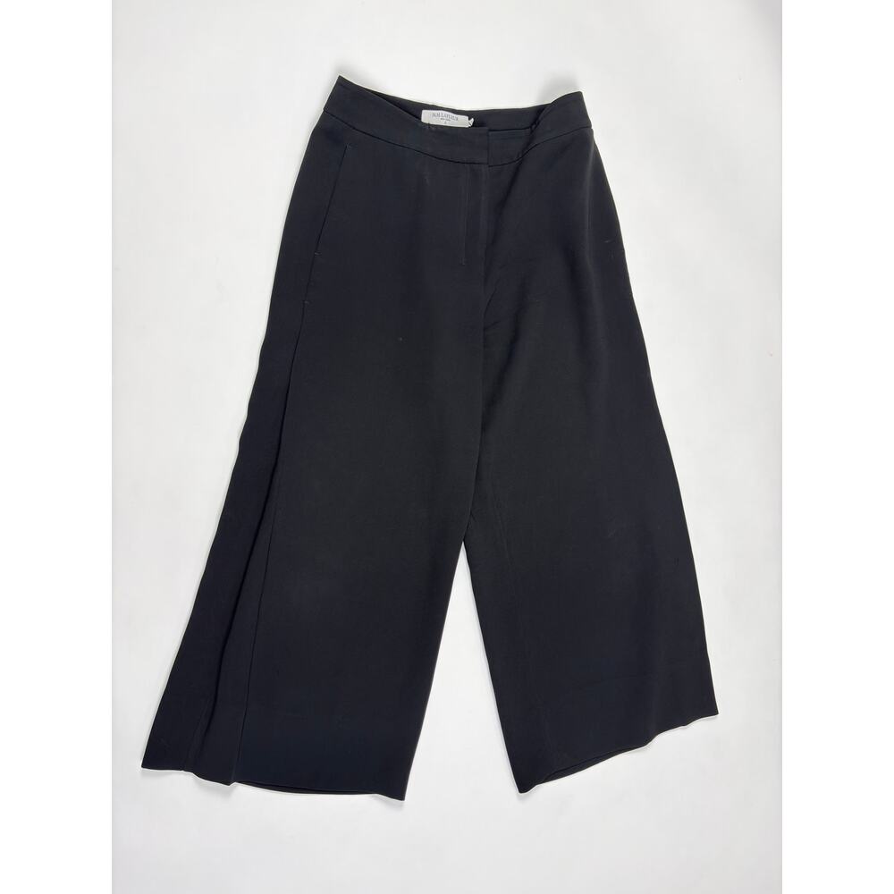 M.M.LaFleur Black Wide Leg Crop Pants Culottes Japanese Triacetate Minimalist 6 - Picture 3 of 12